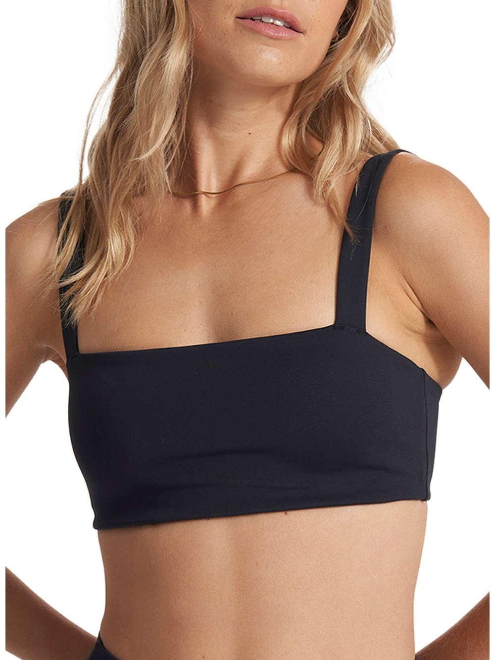 Vuori Black Evolve Square Neck Sports Bra